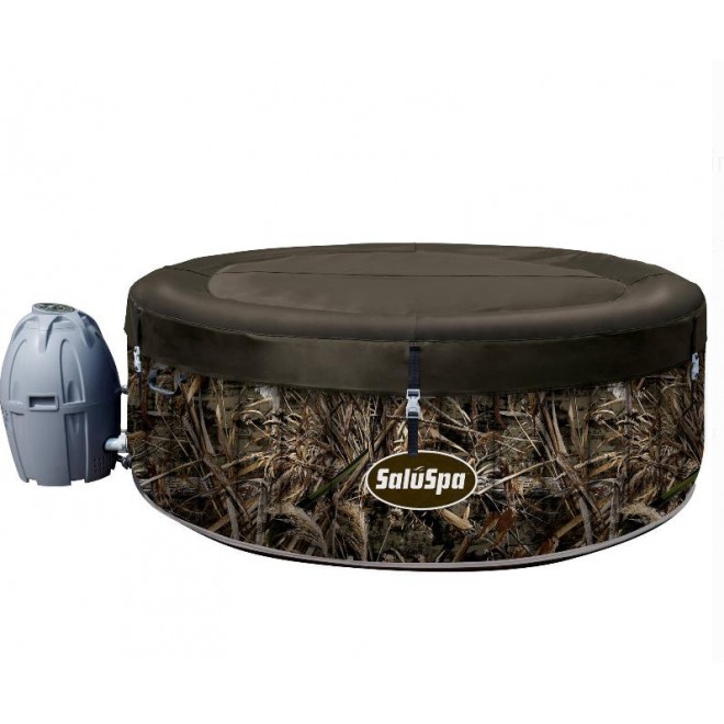 SaluSpa Realtree MAX-5 AirJet 4-Person Portable Inflatable Hot Tub Spa