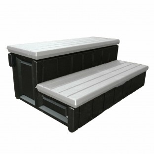 Leisure Accents 36 Inch Deck Patio Spa Hot Tub Storage Compartment Steps Leisure Accents 36 Inch Deck Patio Spa Hot Tub Storage Compartment Steps