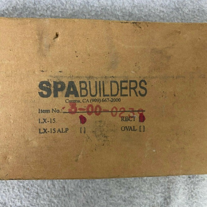 Spa Builders SBSG Topside Control LX-15 5 Button 6' Cord