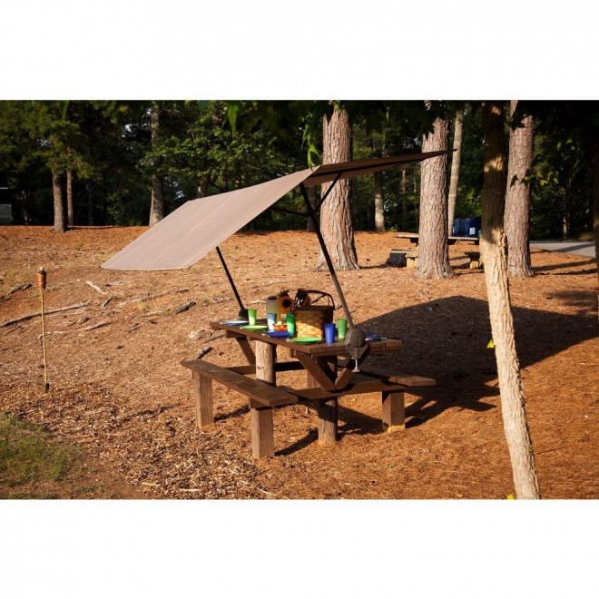7 ft. W x 10 ft. H Tilt-Mount, Quick-Clamp Canopy with Pop-Up Frame, High-Impact Connectors, and Mildew-Resistant Fabric