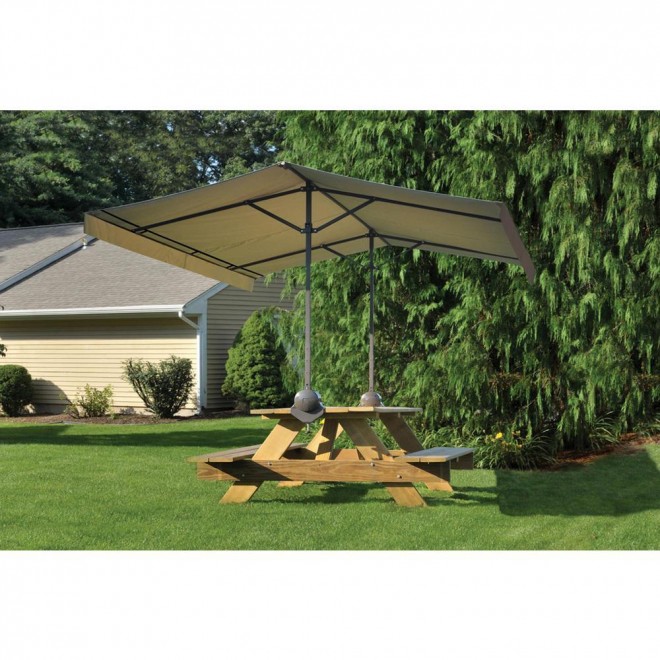 7 ft. W x 10 ft. H Tilt-Mount, Quick-Clamp Canopy with Pop-Up Frame, High-Impact Connectors, and Mildew-Resistant Fabric