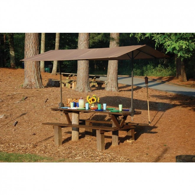 7 ft. W x 10 ft. H Tilt-Mount, Quick-Clamp Canopy with Pop-Up Frame, High-Impact Connectors, and Mildew-Resistant Fabric