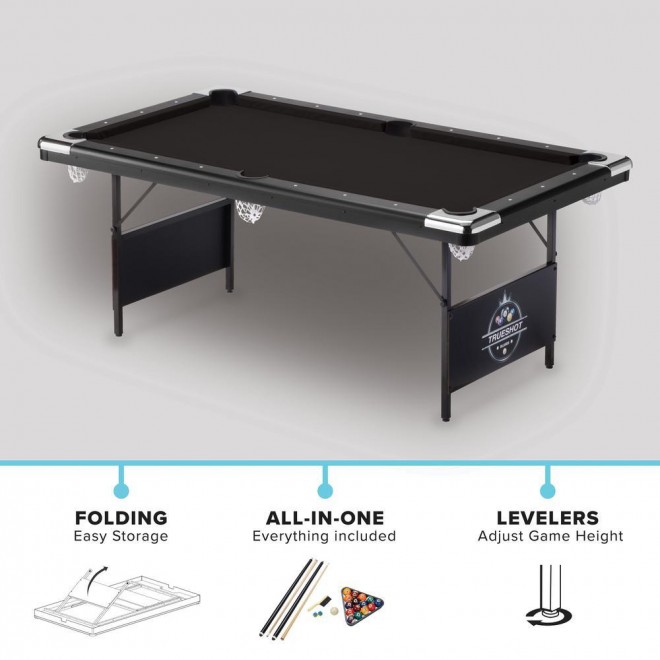 Trueshot 6 ft. Foldable Billiard Table