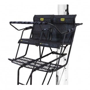 18 ft. Durable Steel Denali 2-Man Ladder Treestand with Safe-Tread Steps 18 ft. Durable Steel Denali 2-Man Ladder Treestand with Safe-Tread Steps