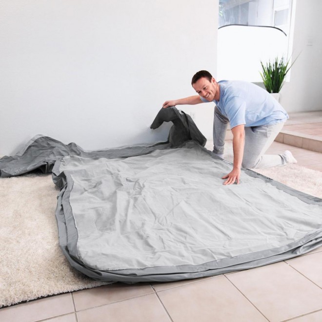 Fullsp Wingback Tritech Inflatable Queen Airbed with Backrest and Pump