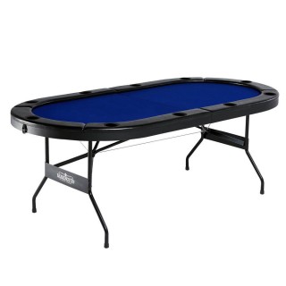 Texas Holdem Poker Table for 10 Players with Padded Rails and Cup Holders
