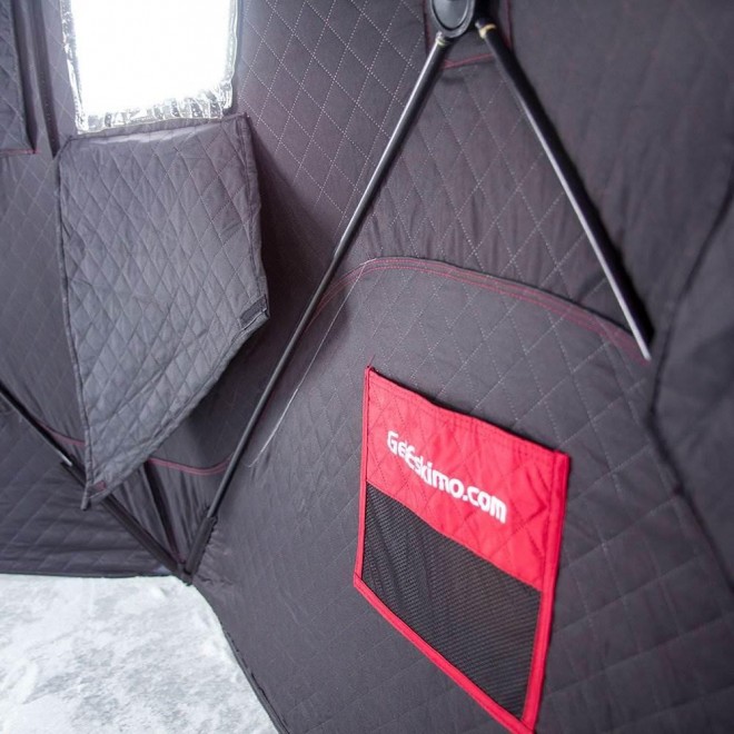 FatFish 6120i Insulated 5-Person to 7-Person Pop Up Ice Fishing Shelter Hut