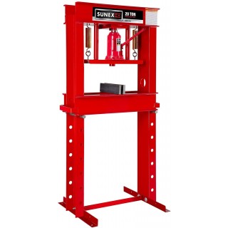 Sunex 5720 Fully-Welded Manual Hydraulic Shop Press, 20 Tons
