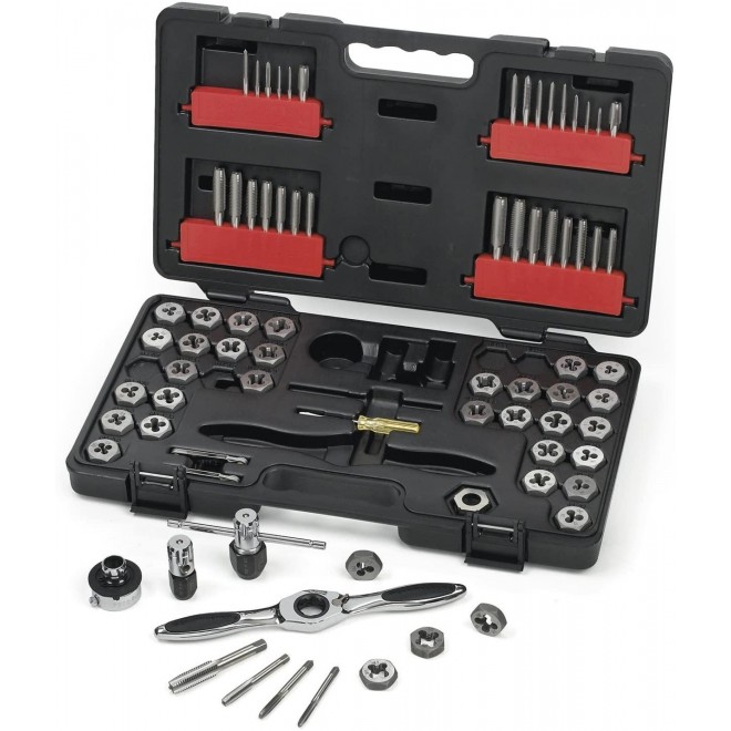 GEARWRENCH 75 Pc. Ratcheting Tap and Die Set, SAE/Metric - 3887