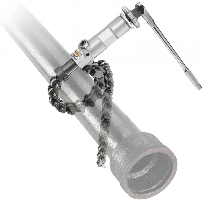 RIDGID 42878 Model 238-P Powered Soil Pipe Cutter, 8-inch Chain Pipe Cutter