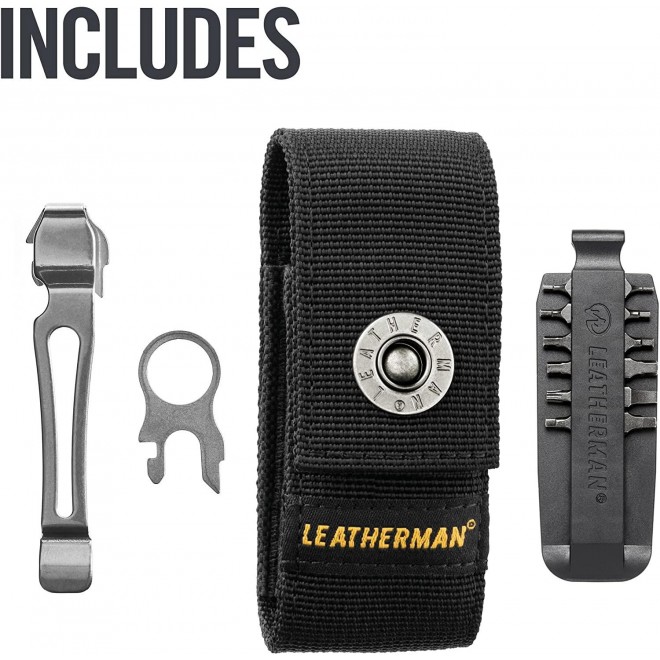 LEATHERMAN, Charge Plus TTi Titanium Multitool with Scissors and Premium Replaceable Wire Cutters, Stainless Steel, Built in the USA