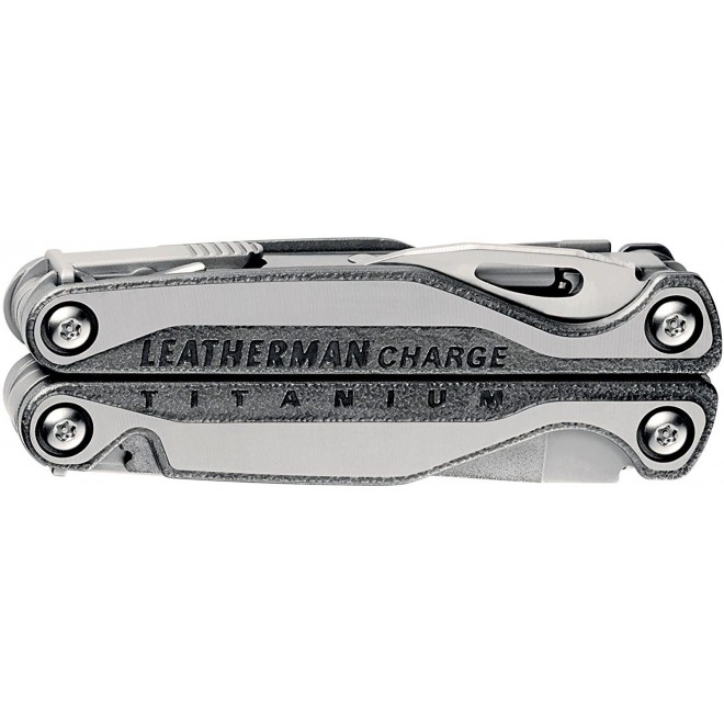 LEATHERMAN, Charge Plus TTi Titanium Multitool with Scissors and Premium Replaceable Wire Cutters, Stainless Steel, Built in the USA