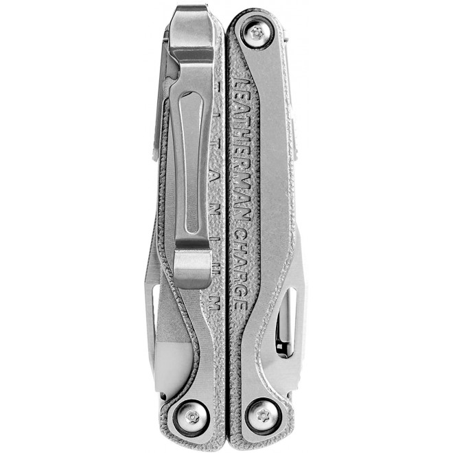 LEATHERMAN, Charge Plus TTi Titanium Multitool with Scissors and Premium Replaceable Wire Cutters, Stainless Steel, Built in the USA