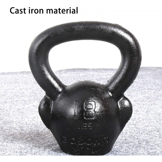 aiyu Solid Cast Iron Kettlebell, Premium Powder Coated Kettlebell in The Shape of Monkey Head, Weights 18, 36, 54, 72 LBS