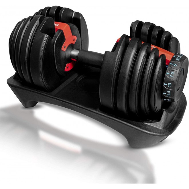 DREAM VYBZ (Single Adjustable Dumbbell 5 to 52.5 lbs| Home Gym | Weights |Barbell Weight |Exercise & Fitness Dumbbells| Adjustable Dumbbells |Weight Bench |Workout Equipment |dumbellsweights Set