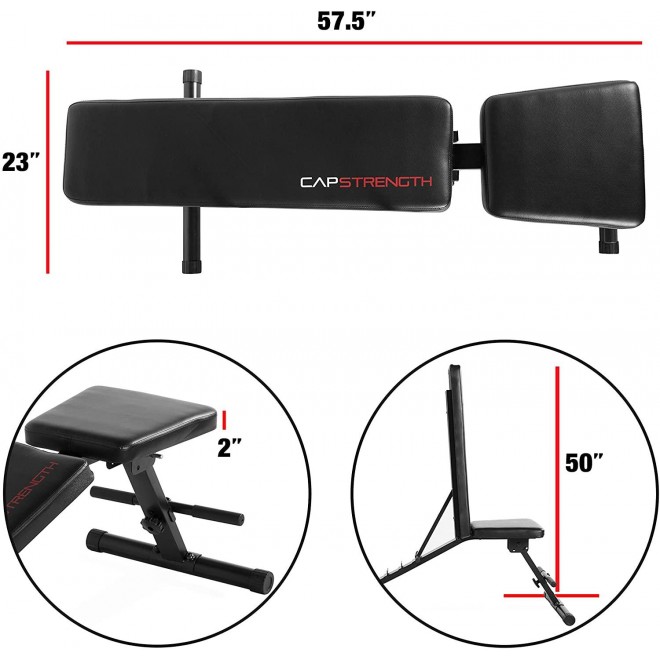 CAP Barbell 150-Pound Dumbbell Set, A-Frame Rack & Adjustable Bench Bundle, Black