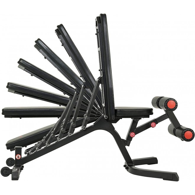 Sunny Health & Fitness Adjustable Power Zone Utility Heavy Duty Weight Bench