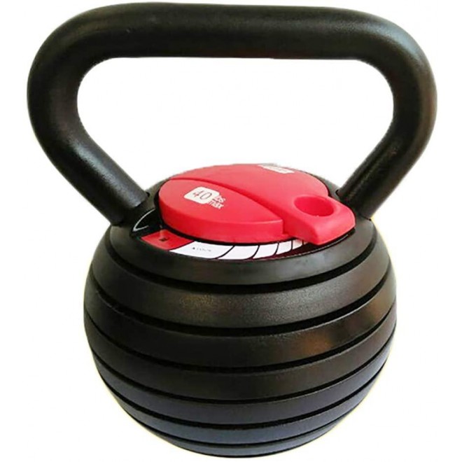 HYBB Adjustable Weight Kettlebell, New cast Iron Kettlebells, 40Lb Men and Women can be Adjusted Kettlebells, Home Gym Muscles Advanced Fitness Equipment,Black