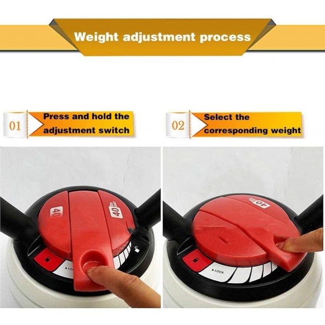 HYBB Adjustable Weight Kettlebell, New cast Iron Kettlebells, 40Lb Men and Women can be Adjusted Kettlebells, Home Gym Muscles Advanced Fitness Equipment,Black