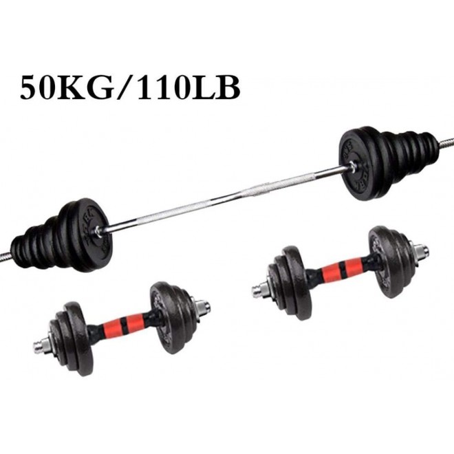 Wildmont Adjustable Weights Dumbbell Set, 110 Lbs Free Weights Barbell Dumbbell Weights Set for Men&Women, Fitness Equipment Dumbbell Weights Set for Home Gym, Strength Training Weights Set