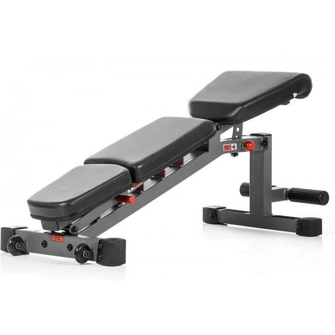 XMark 7630 Adjustable Weight Bench, Heavy Duty 75 lb Flat Incline Decline Bench, 1500 lb Weight Capacity, Workout Bench, Flat Incline Decline Bench, Full Body Workout Multi-Purpose, Dumbbell Bench