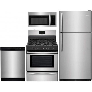 Frigidaire 4 Pcs Stainless Steel Kitchen Package with FFTR1821TS 30