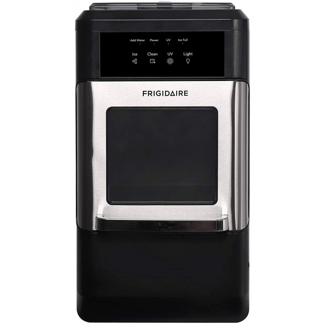 FRIGIDAIRE EFIC235-AMZ Countertop Crunchy Chewable Nugget Ice Maker, 44lbs per Day