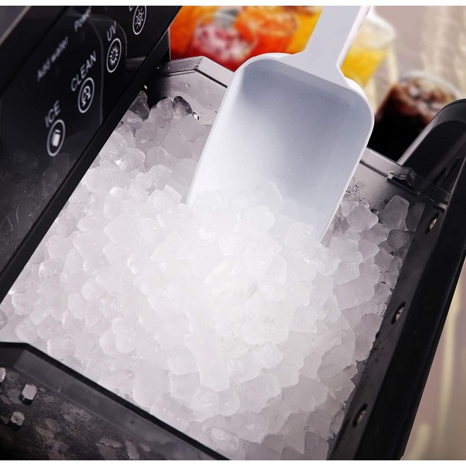 FRIGIDAIRE EFIC235-AMZ Countertop Crunchy Chewable Nugget Ice Maker, 44lbs per Day