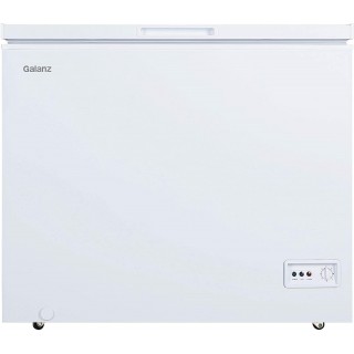 Galanz GLF70CWED01 Manual Defrost Chest Freezer, Mechanical Temperature Control, White, 7.0 Cu Ft