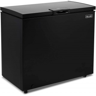 New Air Chest Freezer - 7 Cubic Feet Reach In Freezer Chest - Quiet Freezer with Digital Temperature Control, Open Door Alarm, and Fast Freeze Mode - Black NFT070MB00