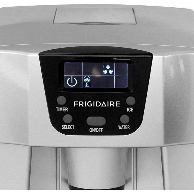 Frigidaire EFIC227-SILVER Compact Ice Maker and Water Dispenser, Silver