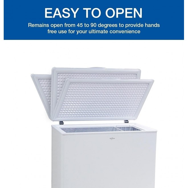 Koolatron Compact Top-opening Chest Freezer, Mini Freezer with 7.0 Cubic Feet Capacity - Ideal for Home, Apartment, Condo, Cabin, Basement, Garage - White
