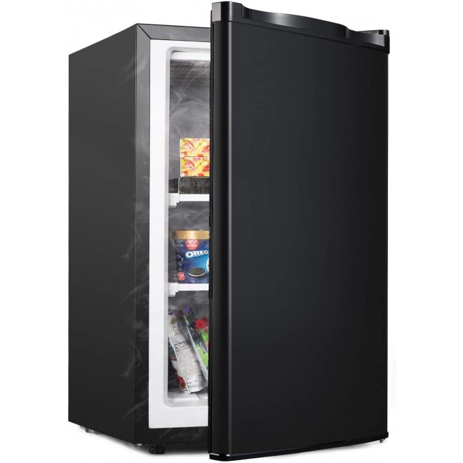 ADT Mini Freezer for Compact Space Small Freezer (Black, 3.0 Cubic Feet)