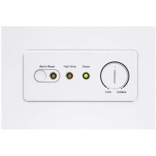 GE FCM16DLWW 65 Inch Freezer with 15.7 cu. ft. Capacity, White Door, Manual Defrost, Energy Star Certified, in White