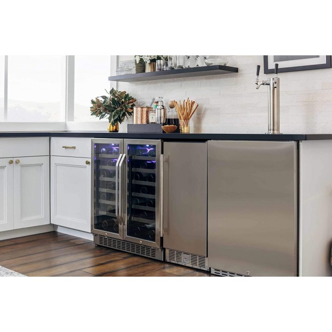 EdgeStar IB250SS 15 Inch Wide 20 Lb. Built-In Ice Maker with 25 Lbs. Daily Ice Production - No Drain Required
