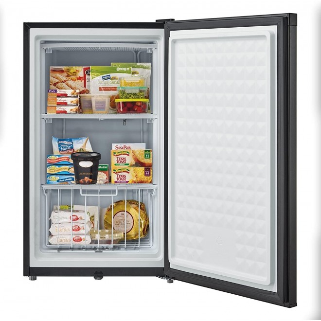 Whynter Black CUF-301BK 3.0 cu. ft. Energy Star Upright Freezer with Lock