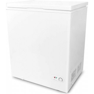 5.0 Cubic Feet Chest Freezer with Removable Basket, from 6.8℉ to -4℉ Free Standing Compact Fridge Freezer for Home/Kitchen/Office/Bar (WHITE)