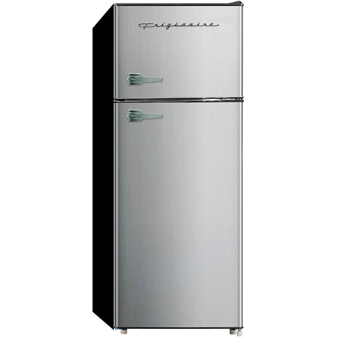 Frigidaire EFR751, 2 Door Apartment Size Refrigerator with Freezer, 7.2 cu ft, Platinum Series, Stainless Steel, 7.5