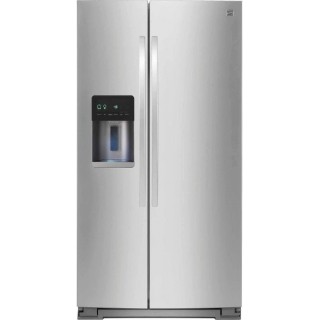 Kenmore 51783 Counter-Depth 20.6 Cubic Ft. Total Capacity Side Refrigerator, 21 cu, Stainless Steel