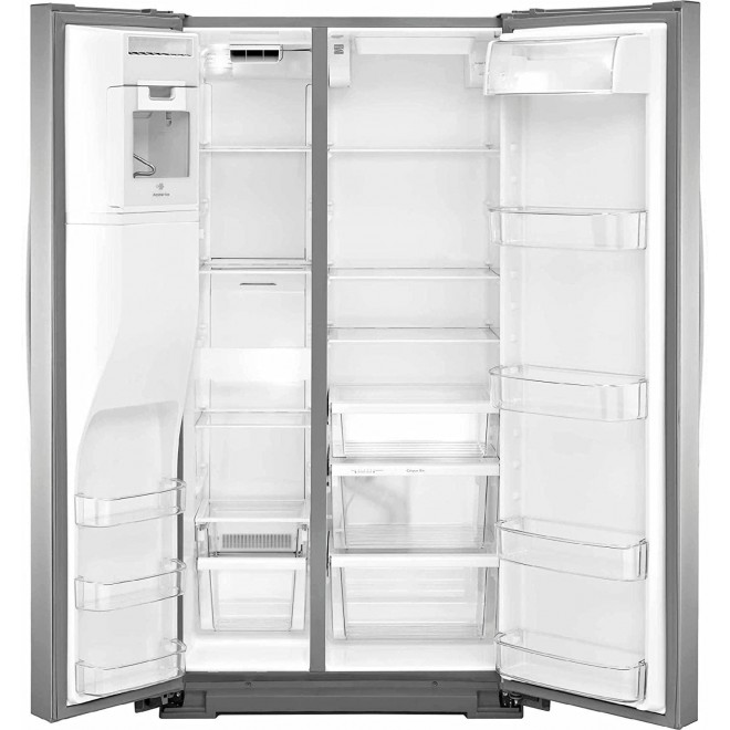 Kenmore 51783 Counter-Depth 20.6 Cubic Ft. Total Capacity Side Refrigerator, 21 cu, Stainless Steel
