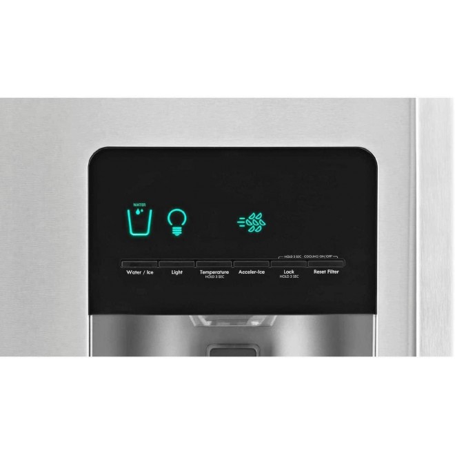 Kenmore 51783 Counter-Depth 20.6 Cubic Ft. Total Capacity Side Refrigerator, 21 cu, Stainless Steel