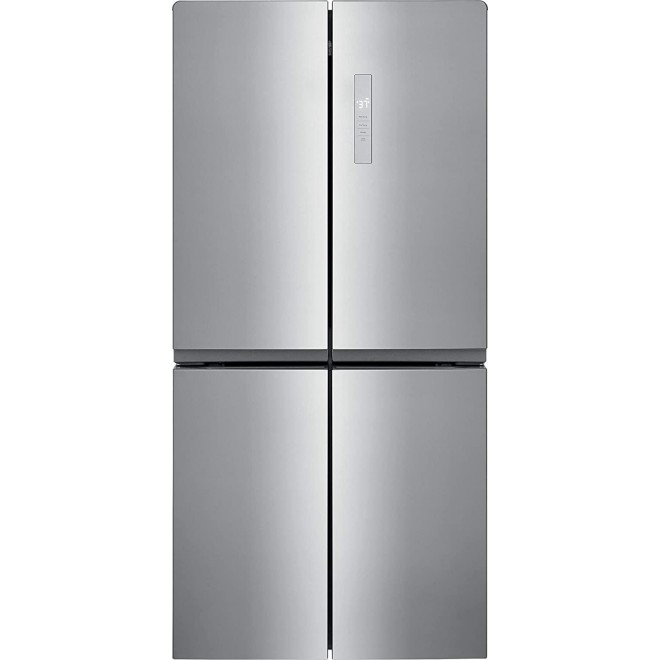 Frigidaire 17.4 Cu. Ft. 4 Door Refrigerator in Brushed Steel with Adjustable Freezer Storage
