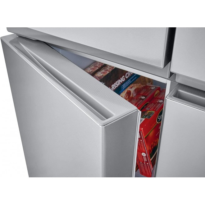 Frigidaire 17.4 Cu. Ft. 4 Door Refrigerator in Brushed Steel with Adjustable Freezer Storage