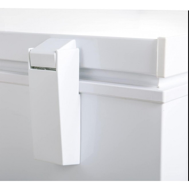 DUURA DCF30 Extra Large Commercial Sub Zero Chest Freezer with Split Top Double Locking Lids NSF Garage Ready, 30 Cubic Feet 850 Liter 76 Inches Wide, White