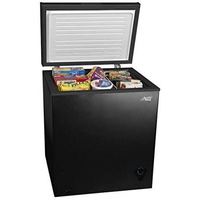 5cf Chest Freezer Deep 5 Cu Ft Compact Dorm Upright Apartment Home Food Storage Compact Space Saving Energy Efficient