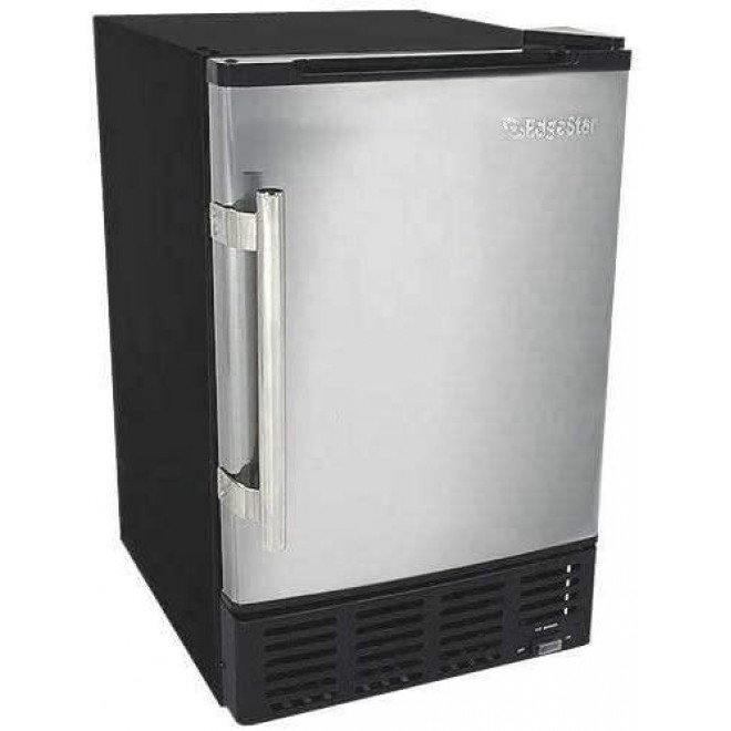 EdgeStar IB120SS Built in Ice Maker, 12 lbs, Stainless Steel and Black