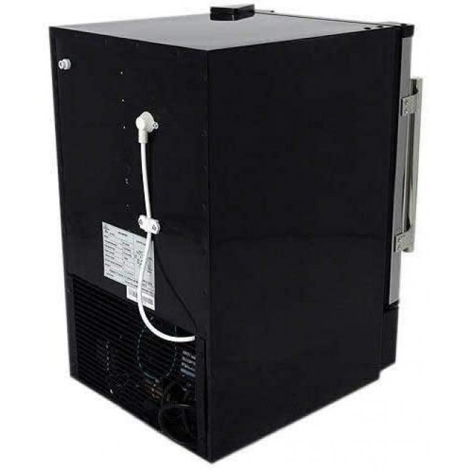 EdgeStar IB120SS Built in Ice Maker, 12 lbs, Stainless Steel and Black