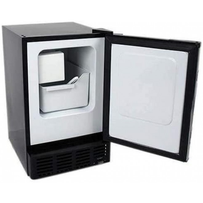 EdgeStar IB120SS Built in Ice Maker, 12 lbs, Stainless Steel and Black