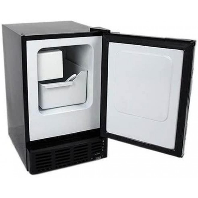 EdgeStar IB120SS Built in Ice Maker, 12 lbs, Stainless Steel and Black