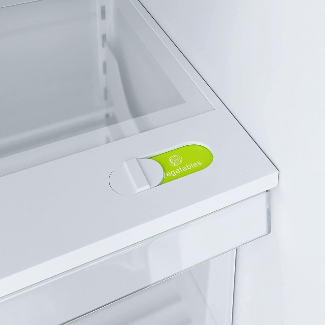 KoolMore RS-FR22 Counter Depth 22.5 Cu.Ft French Door Refrigerator with Automatic Ice Maker Stainless-Steel Fridge, Silver